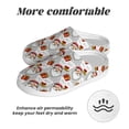 thumbnail image 6 of Yiaed Christmas Santa Claus Print Slippers Fuzzy Warm Cozy Slippers Non Slip House Slippers For Indoor Outdoor Slippers House Slippers-11, 6 of 7