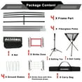 thumbnail image 6 of Baseball Tee Set, Baseball Traning Set with 7*7' Backstop Net and Baseball Batting Tee, Baseball Practice Set with Ball Caddy and Storage Bag, Bonus Strike Zone, Portable and Foldable, 6 of 9