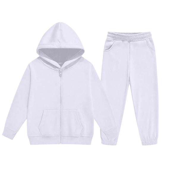 Lmnyox Kid's Clothing Sets Hoodies and Joggers Sets with Pockets 2 Pieces Winter Tracksuit for 2-14 Years