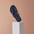 thumbnail image 6 of Havaianas Kids Slim Flip Flops - Kids' Summer Sandals for Boys & Girls - Navy Blue, 2Y big kid, 6 of 6