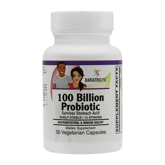 Prebiotic & Probiotic 100 Billion CFU Gastrointestinal & Immune Health Capsules (30ct) by BariatricPal