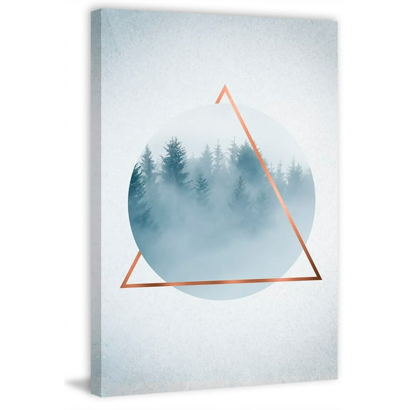 Dusky Forest Painting Print on Wrapped Canvas