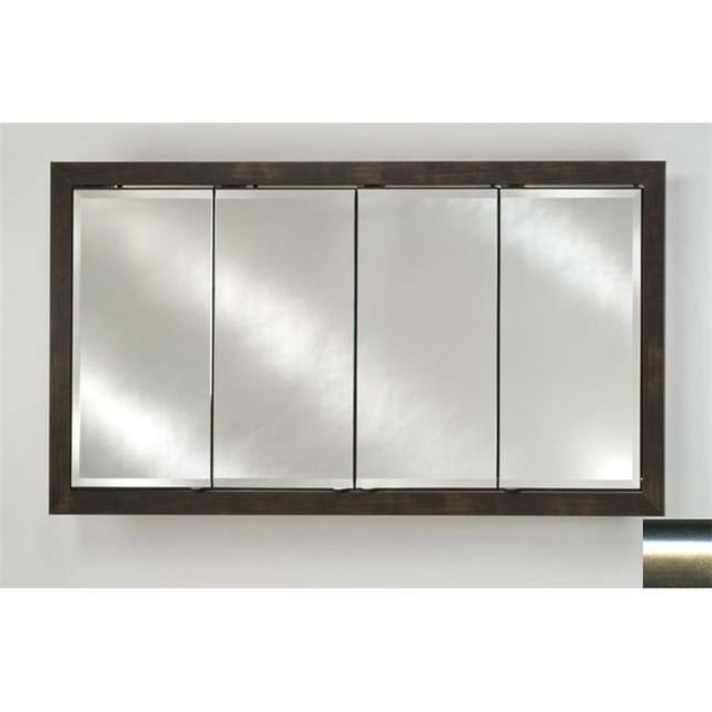 58 in.x 30 in.Recessed Four Door Cabinet - Brushed Satin Silver