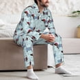 thumbnail image 7 of Lsque Dachshund Dog Puppy Pattern Long Sleeve Pajama Set for Men - Soft 2-Piece Sleepwear and Loungewear Set with Pockets, Comfy Nightwear-Small, 7 of 7