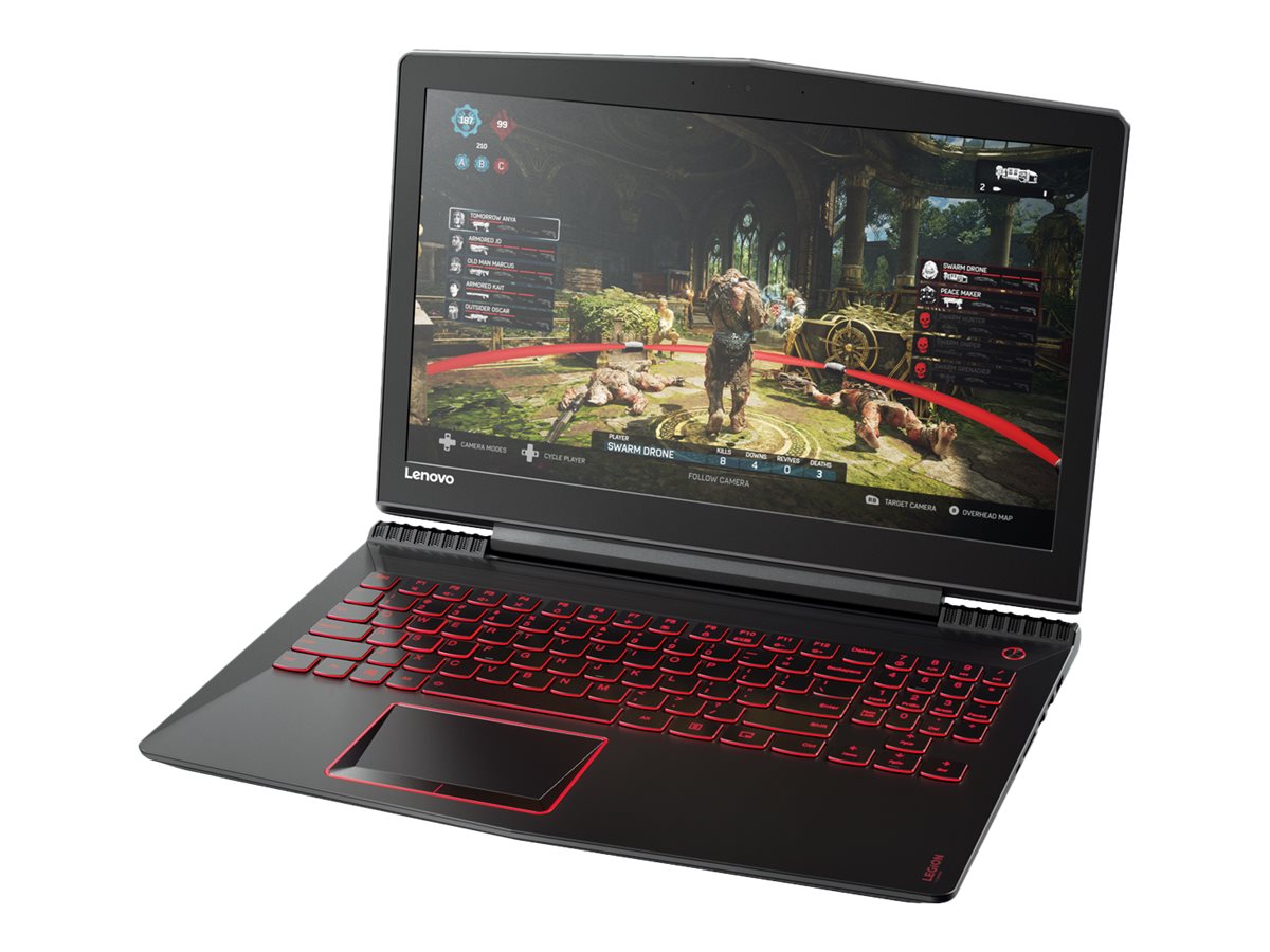 Lenovo Gaming Laptop 15.6", FHD Screen, Intel core i7-7700hq, 2.8-3.8 GHZ, Nvidia GeForce GTX 1050 Ti Graphic Card, 8GB DDR4 Memory, 1TB HDD, 80WK00T2US - image 4 of 17