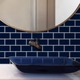 thumbnail image 5 of clevermosaics Deep Blue Peel and Stick Vinyl Wall Tiles for Kitchen & Bathroom Backsplash (Pack of 10, Thicker), 5 of 8