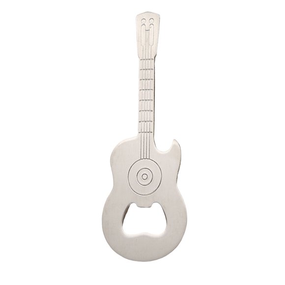 Stainless Steel Guitar Shaped Fridge Magnet