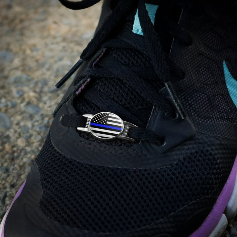 Thin blue top line nike shoes