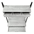 thumbnail image 6 of Computer Desk - 2 Tiers / 4 Storage Drawers / Ladder Style - 32"L - Grey Wood-Look / Black Metal, 6 of 8