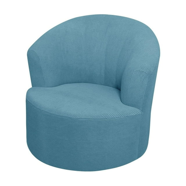 BINGLI Housse de Fauteuil Tonneau Pivotant en Velours, Housse de Fauteuil Pivotant Unie et Douce, Housse de Chaise Moderne Extensible pour Fauteuils Tonneau et Canapé, Protège-Meubles de Salon Sans Doublure Ni Rembourrage