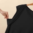 thumbnail image 5 of Pafei Tyugd Nightshirts for Women Soft Breathable Short Sleeve Mini Nightdress Lightweight Casual Round Neck Pajama Dress Ladies Nightgowns Loungewear Black 2XL, 5 of 7