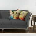 thumbnail image 7 of Ambesonne Colorful Throw Pillow Cover 2 Pack, Vintage Grunge Parrot, 18", Multicolor, 7 of 7