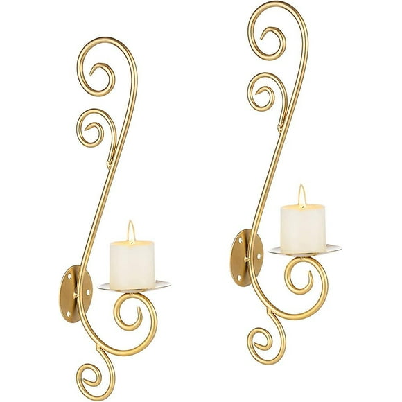 2Pcs Wall Candle Holders for Tea Lights Decorative Candle Holders