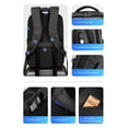 thumbnail image 4 of Anti-Thief Fashion Men Backpack Multifunctional Waterproof 15.6 inch Laptop Bag Man USB Charging Travel Bag (3.0Black), 4 of 5