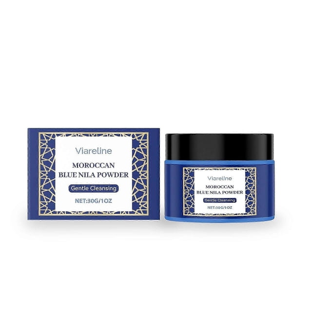 Moroccan Nila Powder for Skin, Moroccan Nila Facial Mask, Brightening & Skin Smoothing Clay Mask with Indigo Powder, Nila Powder for Skin Nourished an