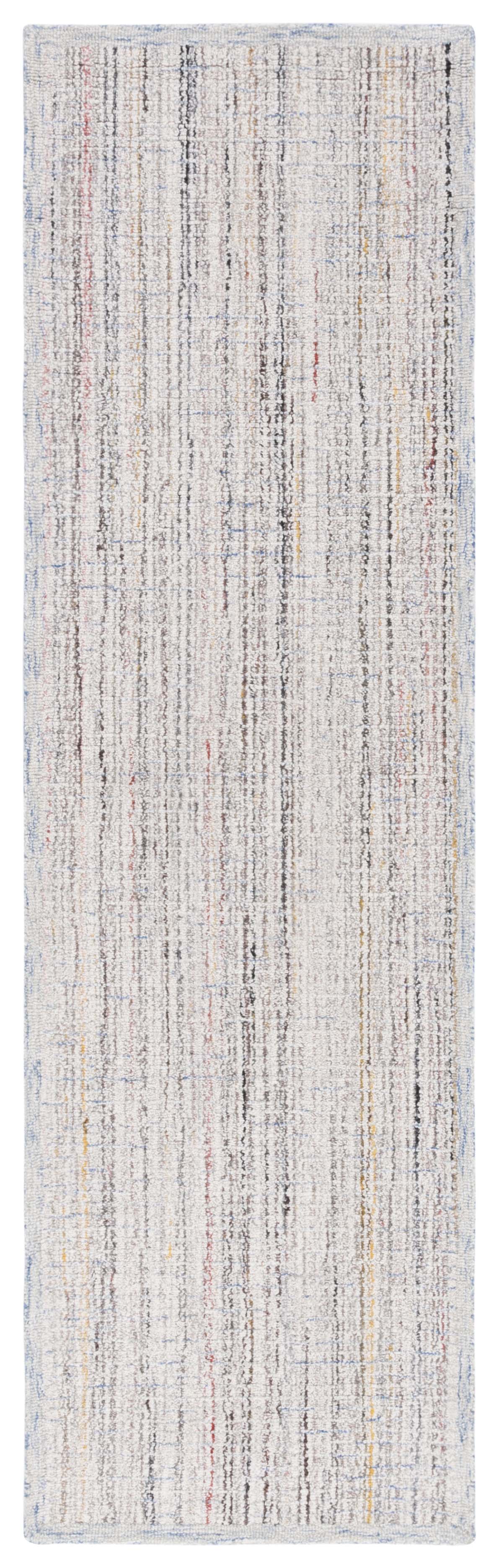 SAFAVIEH Abstract Noah Striped Runner Rug, Red/Ivory, 2'3" x 8'