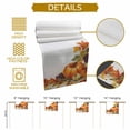thumbnail image 5 of Fall Orange Table Runner, Autumn Thanksgiving Kitchen Dining Table Decoration for Home Party Decor 13x108 Inches, 5 of 9