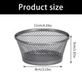 Elegant Metal Round Desk Organizers For Paper Clips Thumbtacks Small ...