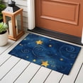 thumbnail image 5 of 2x3 Washable Area Rugs,Gold Star Swirling on Dark Blue Non-Slip Soft Rug Indoor Carpet,Floor Rugs for Living Room Bedroom, 5 of 9
