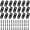 1.43 x 0.63 in, variant on 21 PCS Stainless Straight Flat Brackets, Black Flat Metal Brace Bracket, Support Flat Metal Brace for Wood Furniture, Mending Plate Connector Joining Bracket for Fence, 84 Screws