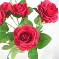 thumbnail image 4 of Ramo de flores de rosas falsas de 8 cabezas, flores artificiales de ramificación larga para , día de , 6 colores rojo, 4 of 9