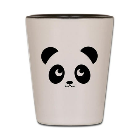 

CafePress - Panda Smile - White/Black Shot Glass Unique and Funny Shot Glass