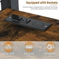 thumbnail image 5 of Montary Gaming Loft Bed for Adults/Teens w/Desk & Wardrobe, Sturdy Metal Frame, Built-In Stairs, Storage, USB/Outlet Computer Desk (Black), 5 of 13