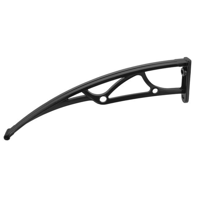 HEALEEP Auvents de Porte support pour Maison Ombre Aluminium Noir 1Pcs