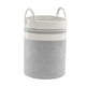 thumbnail image 2 of Cesta de almacenamiento de cuerda tejida para baño, cesta de lavandería tejida, juguetes artesanales, organizador de ropa, juego, cesta de blanco y gris, 2 of 9