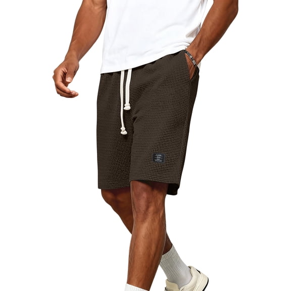 Mens Shorts, Elastic Waist Dstring, Summer Beach Casual Shorts,3XL