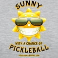thumbnail image 3 of CafePress - Pickleball Sun With A Chance Of Picklebal Long Sle - Womens Baseball Tee, 3 of 4