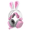 thumbnail image 1 of XIBERIA S21 Pink Rabbit Ears Headset 3.5mm Gaming Headset Passive, 1 of 8