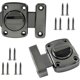 thumbnail image 1 of Rotate Bolt Latch, 2 Pack Safety Door Slide Lock, Zinc Alloy Revolving Gate Catch for Cabinet Closet, 1 of 5