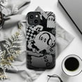 thumbnail image 6 of Cute Ghost Aesthetic Halloween Touch Phone Case – Black & White Music Theme, Quote Design – Shockproof Protective Gift for Teens & Music Lovers – for iPhone 16 15 14 13 12 11 Pro Plus Mini, 6 of 6