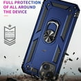 thumbnail image 5 of Allytech Rugged Case for iPhone 15, Military Grade Protection Shockproof Non-Slip Cover with Metal Rotatable Ring Stand, Magnetic Car Mount Holder Fashion Case for iPhone 15 - Blue, 5 of 6