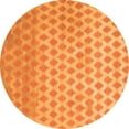 thumbnail image 1 of Ahgly Company Indoor Round Abstract Orange Contemporary Area Rugs, 8' Round, 1 of 1