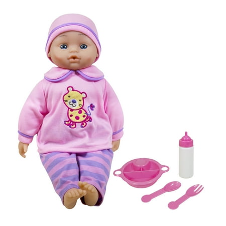 UPC: 0744459943005 | Lissi 16  Soft Baby Feeding Doll Playset