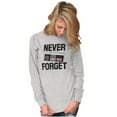 thumbnail image 4 of Never Forget Old School Video Gamer Long Sleeve TShirt Men Women Brisco Brands M, 4 of 6