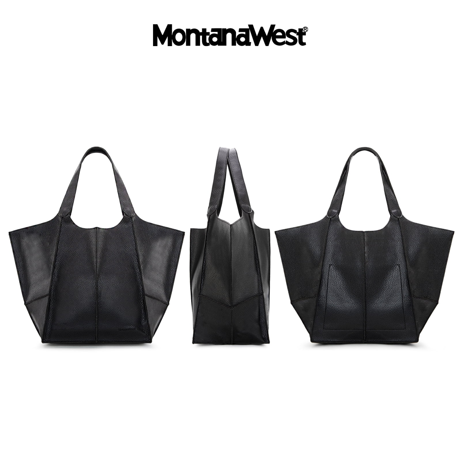 Montana West Tote Bag for Women Large Hobo Purses and Handbags, Black
