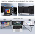 thumbnail image 3 of (Secondhand) Laptop Screen Extender, 14'' Laptop Monitor Extender Plug & Play, 1080P FHD Triple Portable Dual Monitor for 13-17'' Laptops, Compatible with Windows/Mac/Surface/Android/Switch, 3 of 11