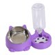 thumbnail image 3 of Comedero y bebedero inclinado para gatos, juego de comedero y bebedero Unique Pets Violeta, 3 of 9