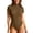 Coffee, variant on Women's Ribbing Neck Short Sleeve Bodysuits Spring and Summer Seamless Basic Tight Body Suits for Yoga Workout Wear Soft Comfortable Stretchy Jumpsuits Black S