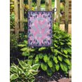 thumbnail image 2 of NUDECOR Colorful Summer Autumn Colors Silk Scarf Abstract Pattern Floral Green Garden Flag Decorative Flag House Banner 28x40 inch, 2 of 2
