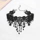 thumbnail image 1 of 1 Uds. Gargantilla de encaje negro, collar de cuentas, collares con borlas, Gargantilla de flores huecas góticas, accesorios de joyería para mujeres y niñas, 1 of 5