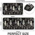 thumbnail image 3 of Cute Black Cat Kitchen Mats Set of 2, Non-Slip Washable Cat Kitchen Mats, Funny Black Cat Rugs for Kitchen, Sink, Laundry Room, Bathroom, Home Decoration, Gift for Cat Lovers, 17x30+17x47In, 3 of 6