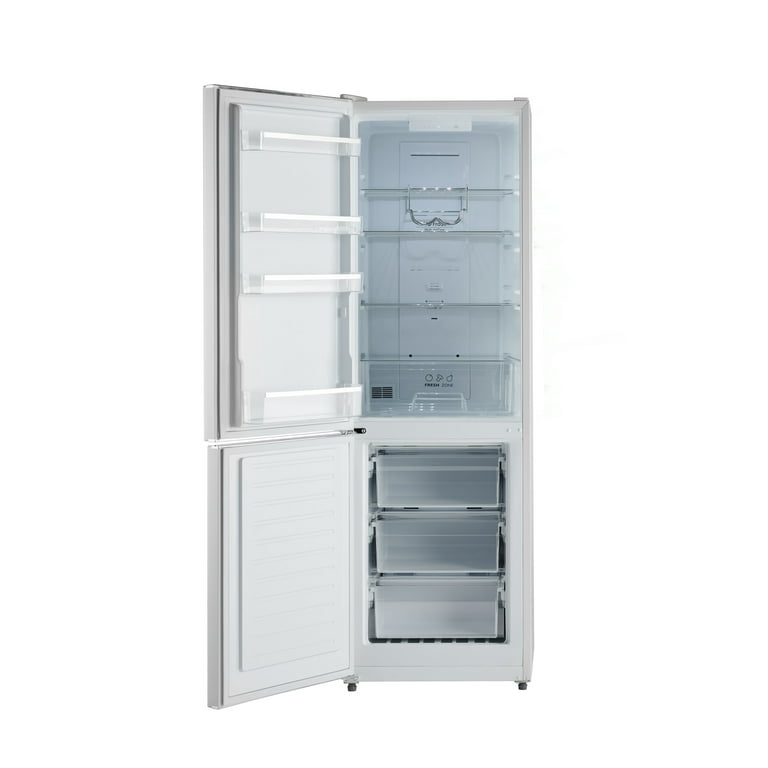 iio 11 Cu. ft. Retro Refrigerator with Bottom Freezer White / Left