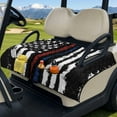 thumbnail image 3 of Yuyamidu American Flag Golf Cart Seat Covers with Front Pockets Red Blue Line Golf Cart Seat Towel Blanket for Club Car Accessories, 4th of July, 3 of 8