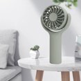 thumbnail image 1 of Mini Handheld Fan Multifunction Quiet 3 Speeds Adjustable Strong Wind Portable Small Desk Fan for Home Travel Outdoor Green, 1 of 11