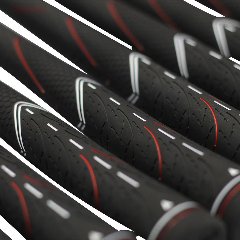 100 pcs - Majek Tour Pro Black Midsize Golf Grips