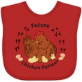 thumbnail image 3 of Inktastic Future Chicken Farmer-Mother Hen and Chicks Boys or Girls Baby Bib, 3 of 4